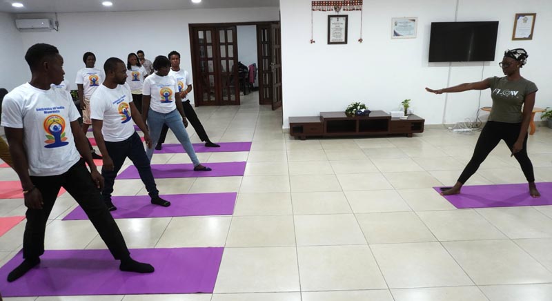 Unveiling of Yoga T-shirts and Yoga Session at Chancery - 16 June 2026